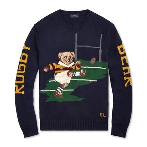 Polo Ralph Lauren Rugby Bear Kicker Bear Jumper Knit Sweater